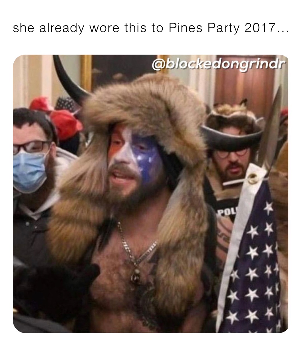 she already wore this to Pines Party 2017...
