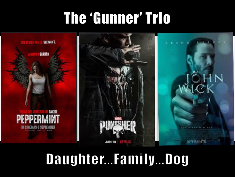 The ‘Gunner’ Trio Daughter...Family...Dog