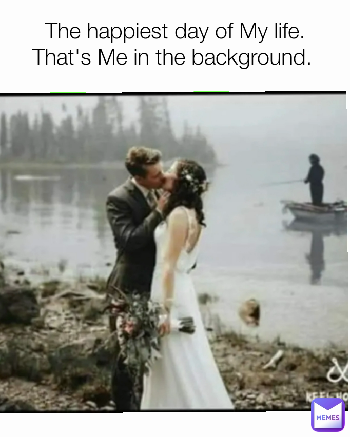The happiest day of My life.  That's Me in the background. 