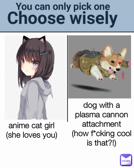 Anime memes on X: Choose wisely Post