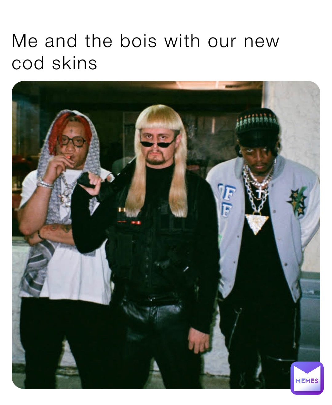 Me and the bois with our new cod skins
