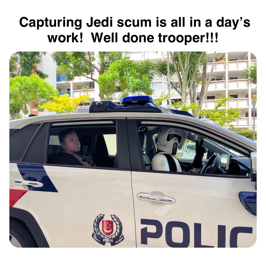 Double tap to edit Capturing Jedi scum is all in a day’s work!  Well done trooper!!!