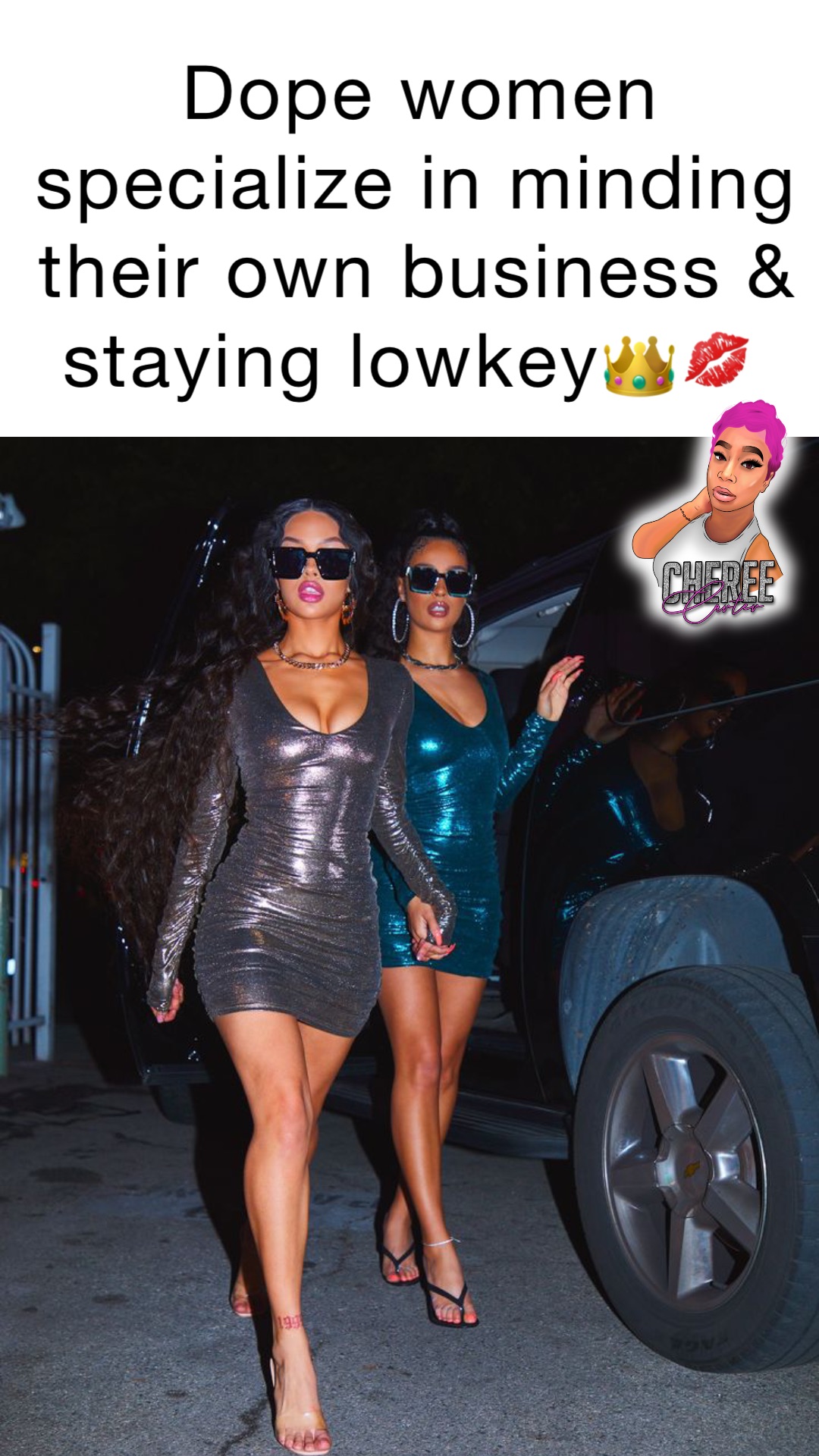 Dope women specialize in minding their own business & staying lowkey👑💋