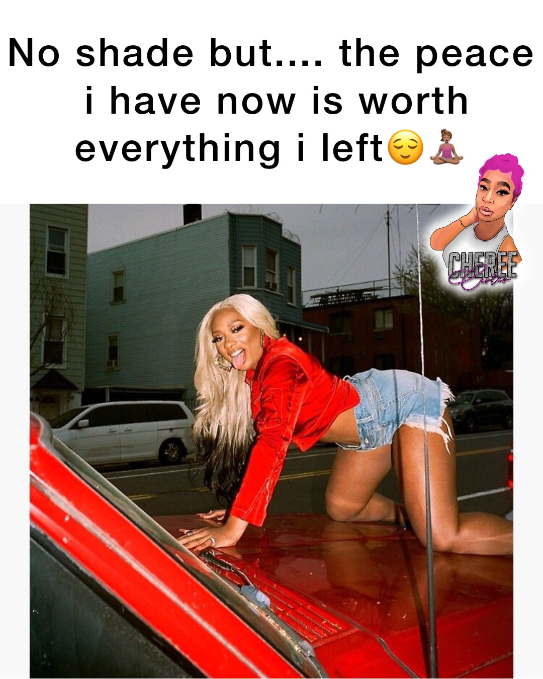 No shade but.... The peace I have now is worth everything I left😌🧘🏽‍♀️