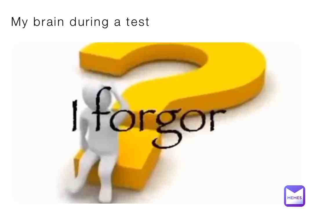 I forgot #school #test