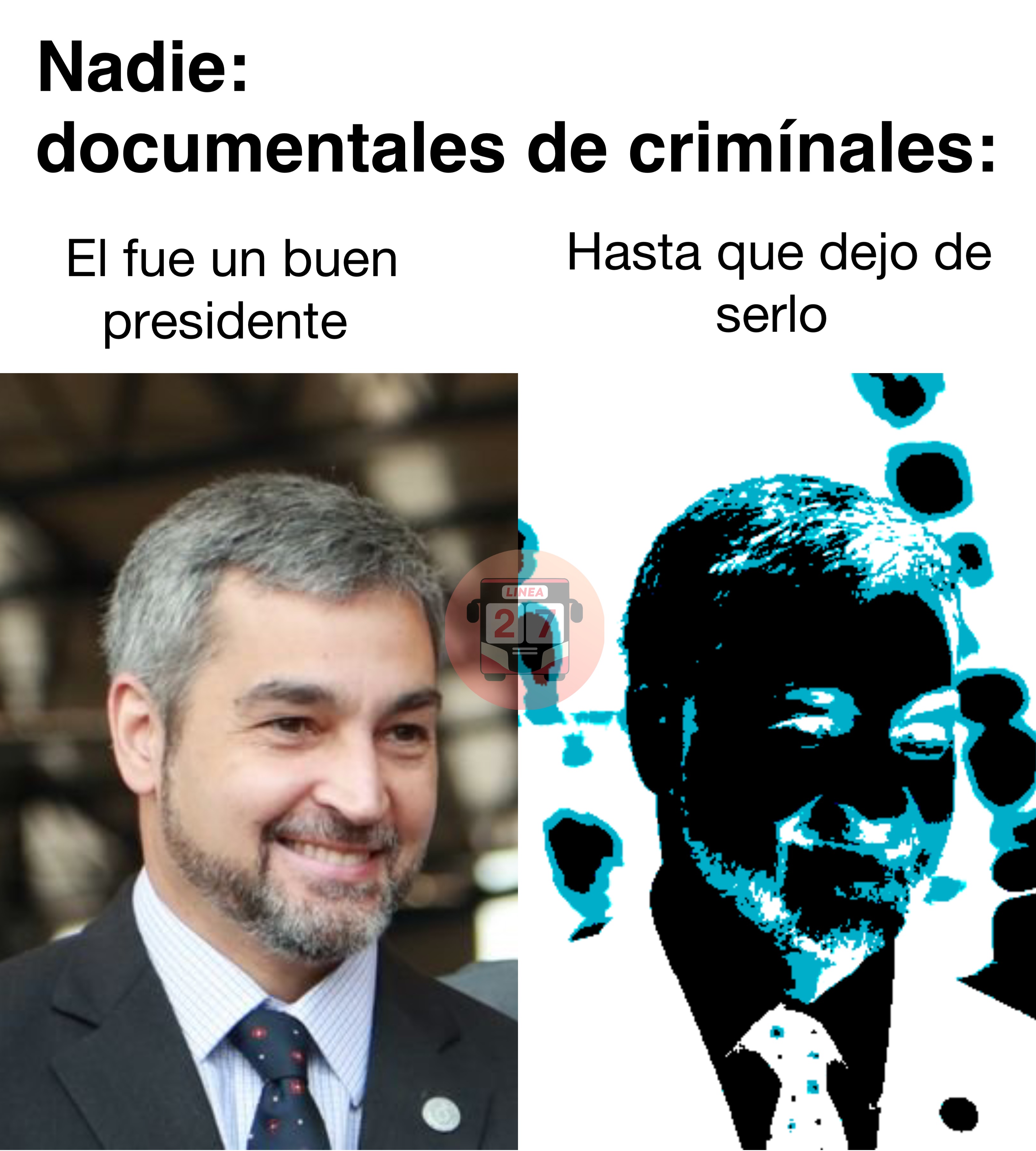 El fue un buen presidente Hasta que dejo de serlo Nadie:
Documentales de crimínales: