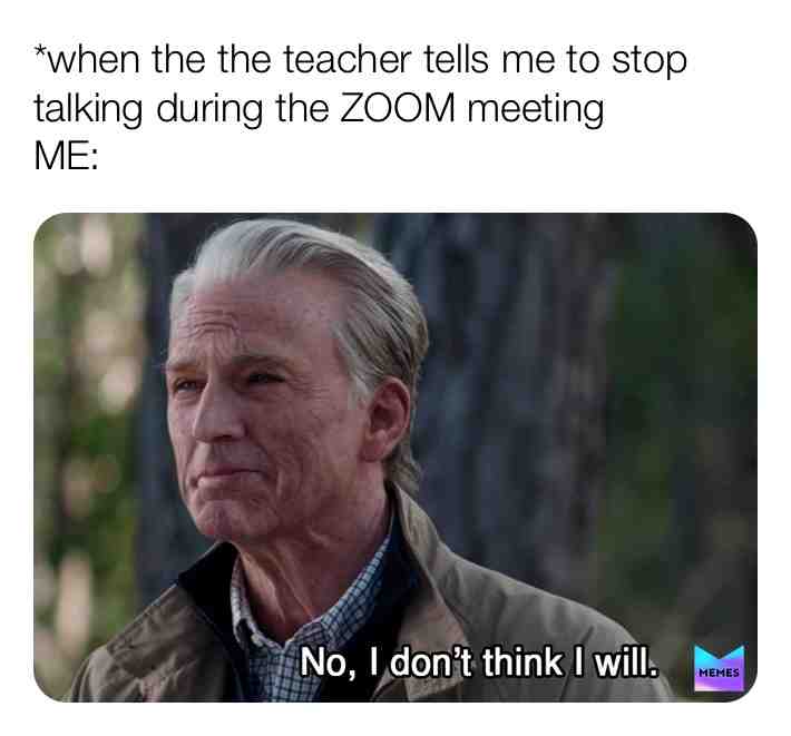 Nobody listens to their teachers during ZOOM meetings😂  #relatable  #funny  #schoolmemes