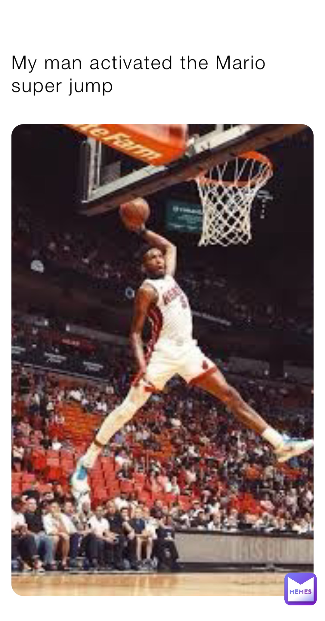 My man activated the Mario super jump