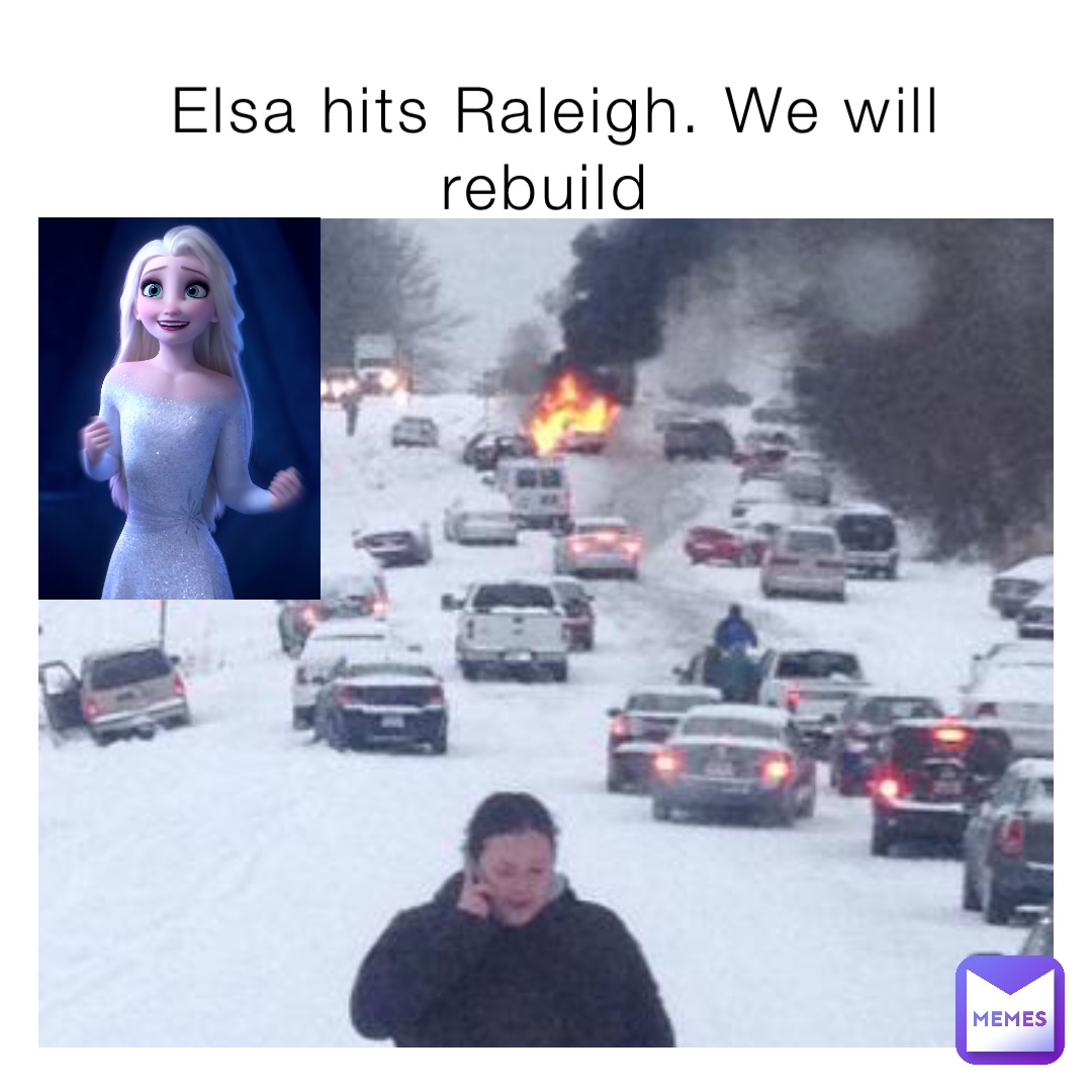 raleigh snow meme