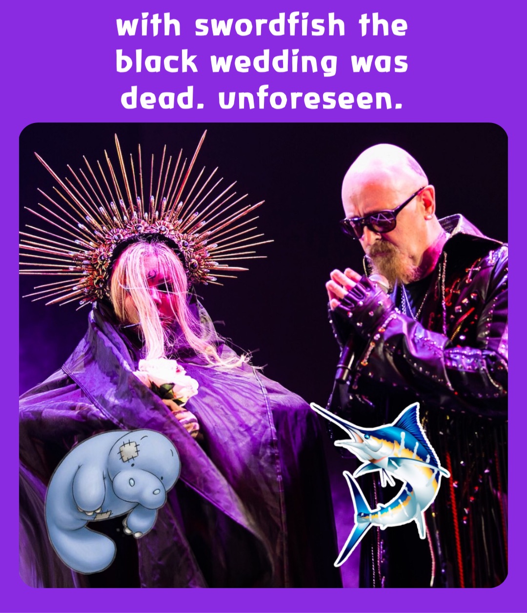 with swordfish the black wedding was dead. unforeseen. mercuria Memes