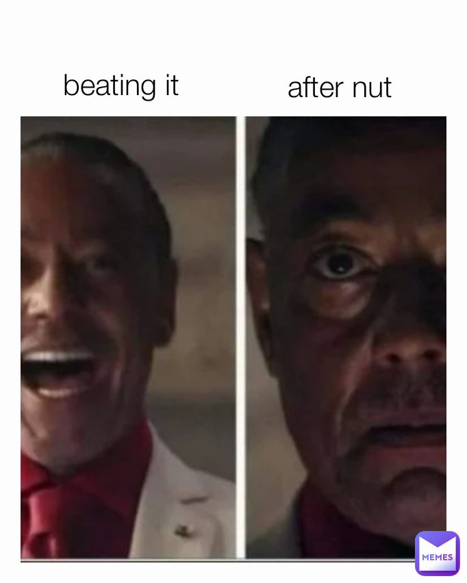 after nut beating it