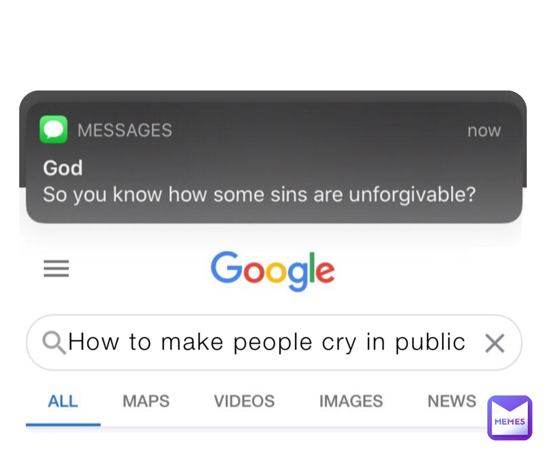 How to make people cry in public