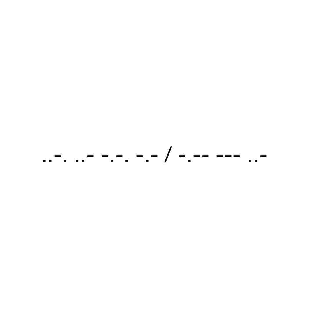 #morsecode