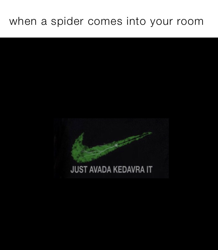 when a spider comes into your room