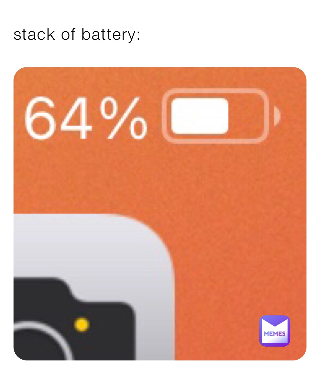 stack of battery: