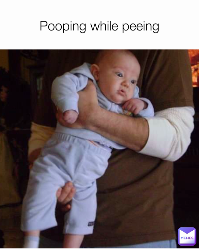 Pooping while peeing