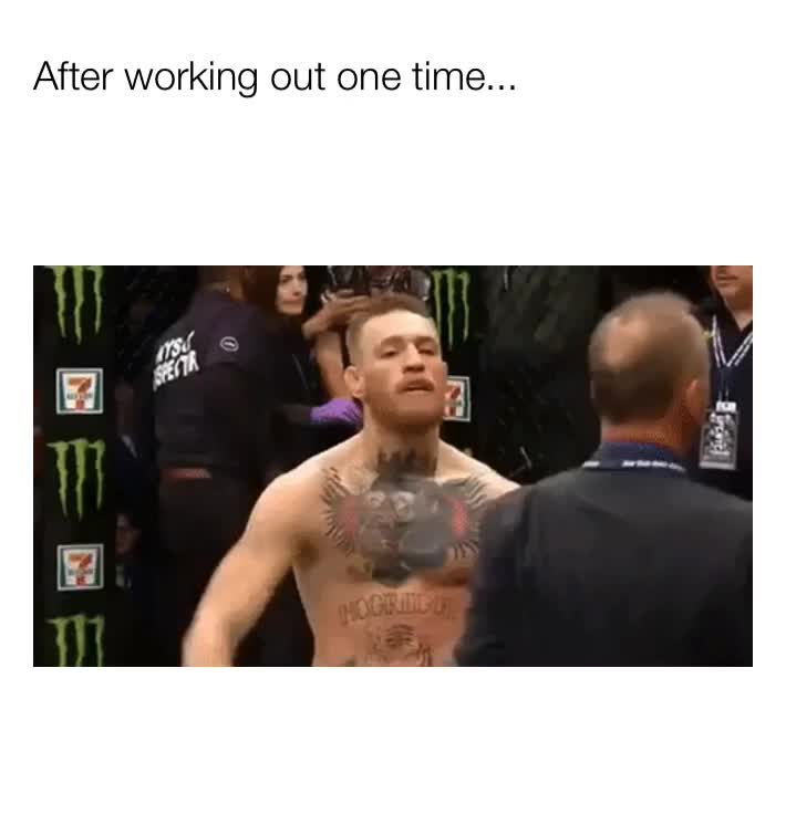 Gods recognize gods.\u2063
\u2063
 #conormcgregor  #conormcgregorufc  #conormcgregorufc  #ufc  #exercise  #exercises  #exercisemotivation  #workout  #workingout  #oneworkoutatatime  #strut  #strutting  #god  #gods  #funny  #funnymeme  #funnymemes  #meme  #memes  #jadedmurphy