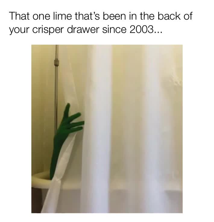 Squeeze me, baby, one more lime.\u2063
\u2063
 #lime  #limes  #limeman  #creepy  #weird  #weirdmemes  #funny  #funnymeme  #funnymemes  #meme  #memes  #jadedmurphy