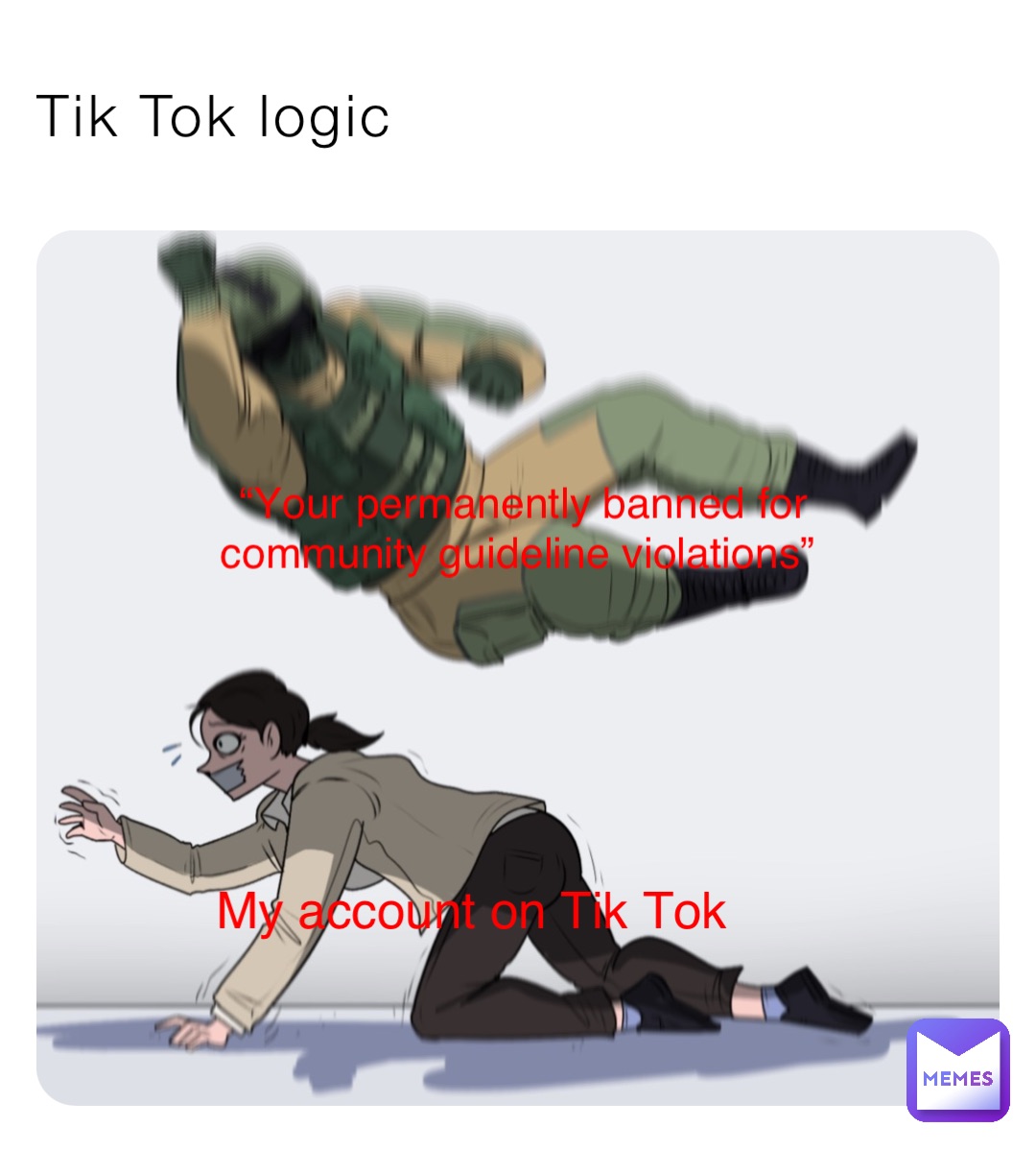 Tik Tok logic My account on Tik Tok “Your permanently banned for community guideline violations”