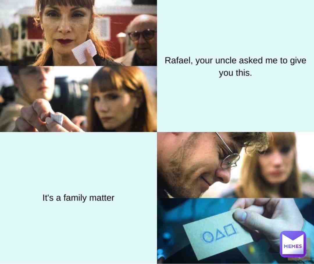 A family tradition 🤔 #moneymemes #moneyheistmemes