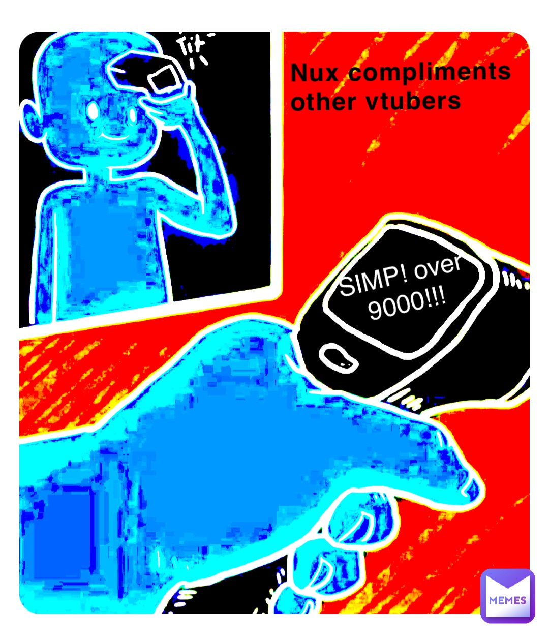 SIMP! over 9000!!! NUX COMPLIMENTS OTHER VTUBERS