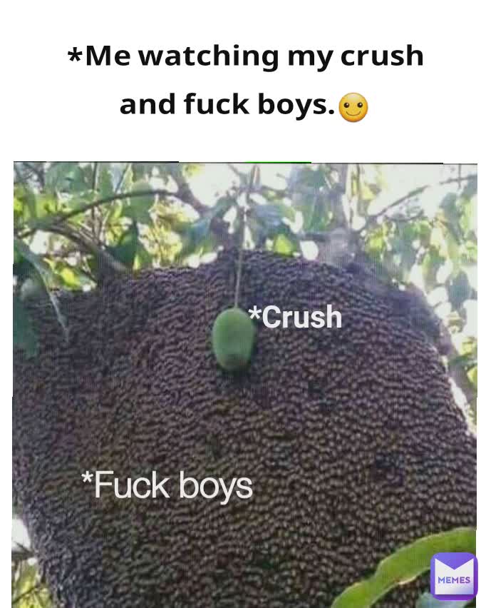 *Crush *Crush *Fuck boys *Me watching my crush and fuck boys.☺