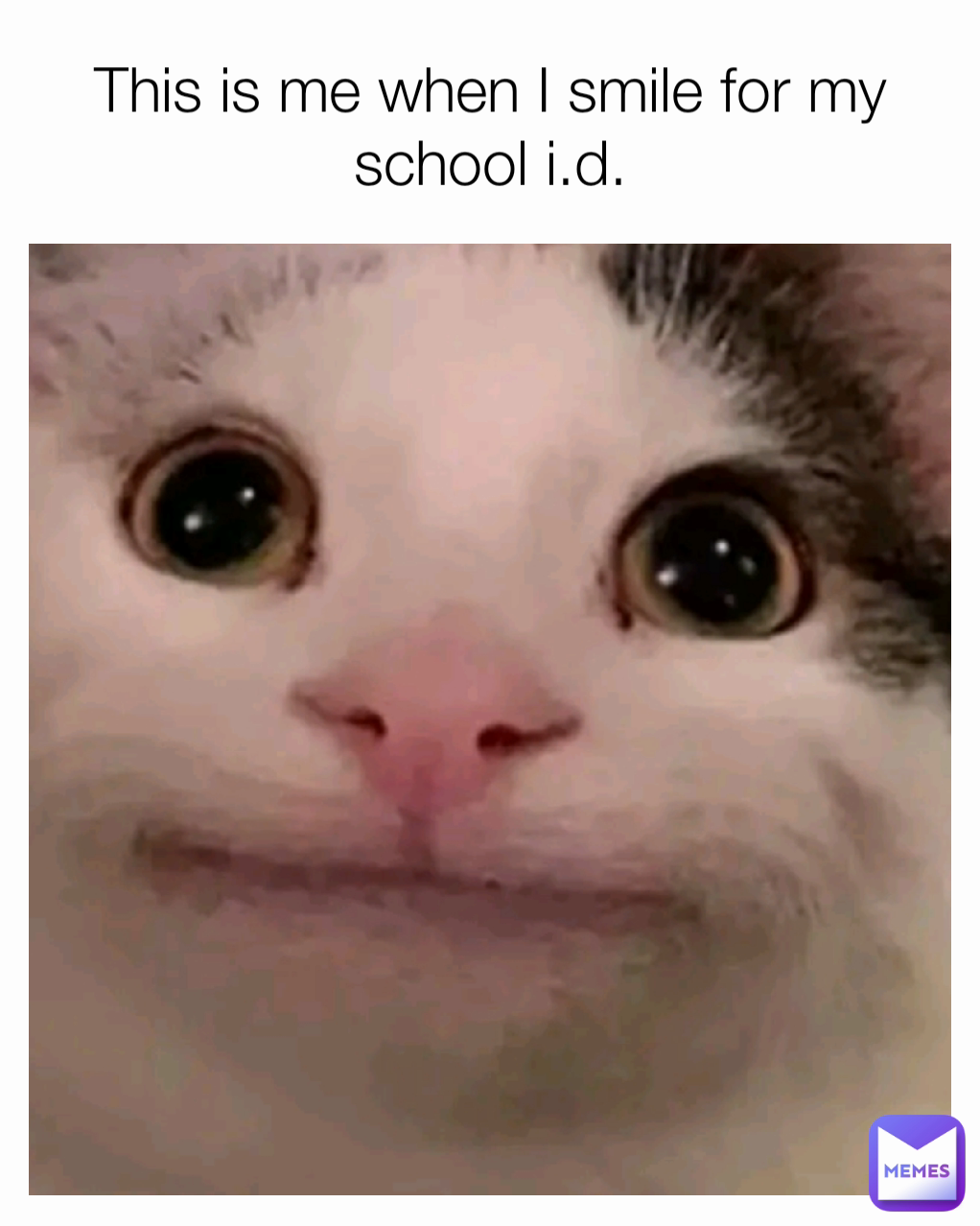 This is me when I smile for my school i.d.