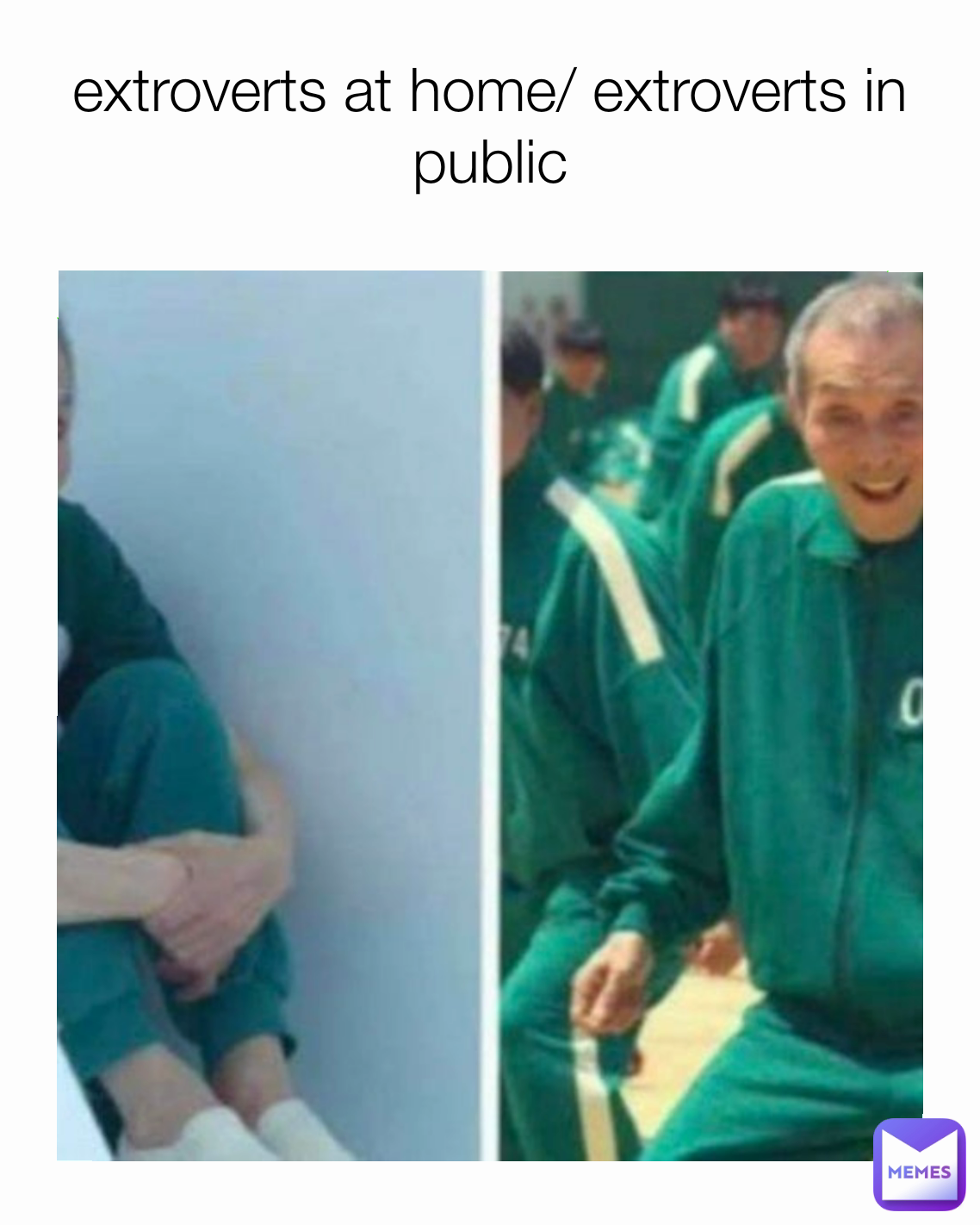 extroverts at home/ extroverts in public