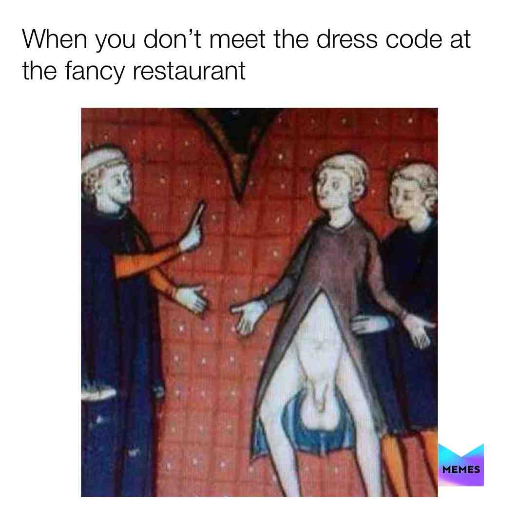 Sir, you’re wearing flip flops!  #dresscode  #medieval