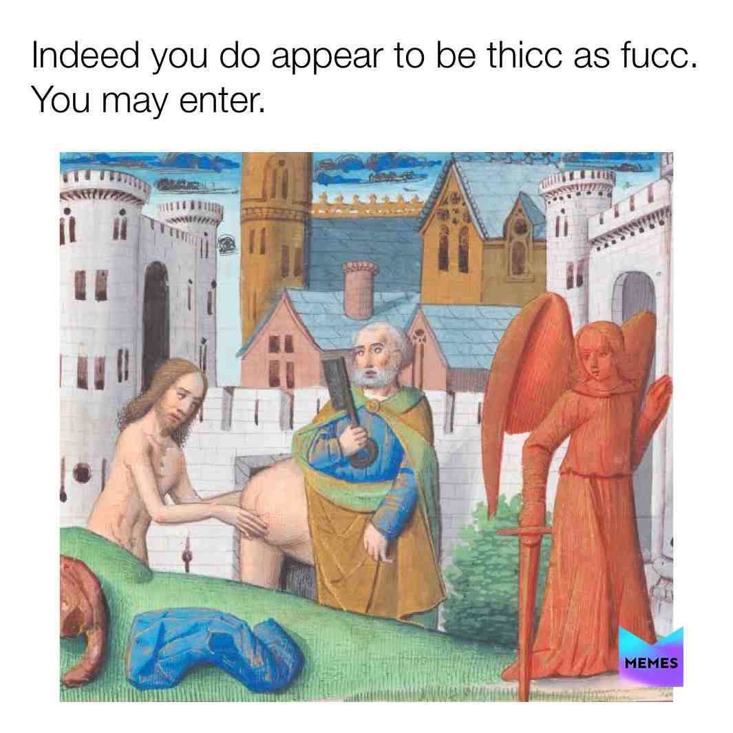 Sebastian loved his work as a doorbitch  🔑  #thicc  #medieval