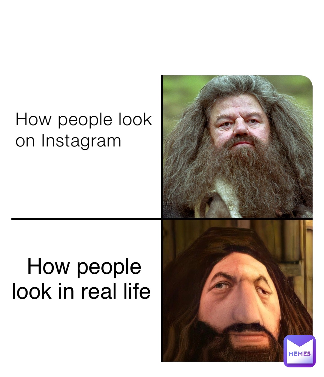 How people look on Instagram How people look in real life