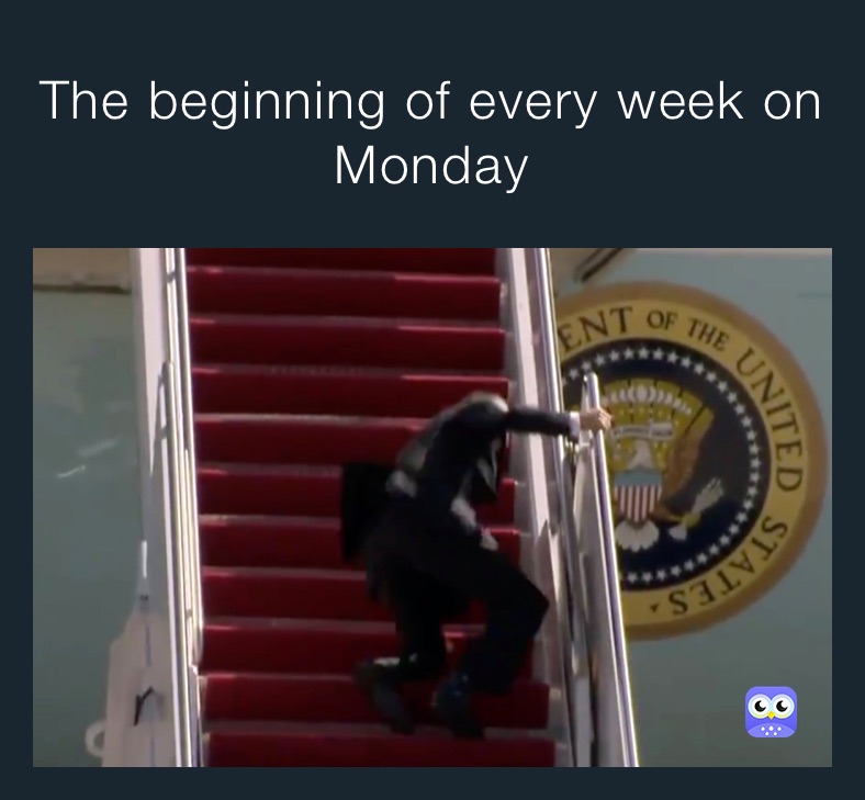 The beginning of every week on Monday 