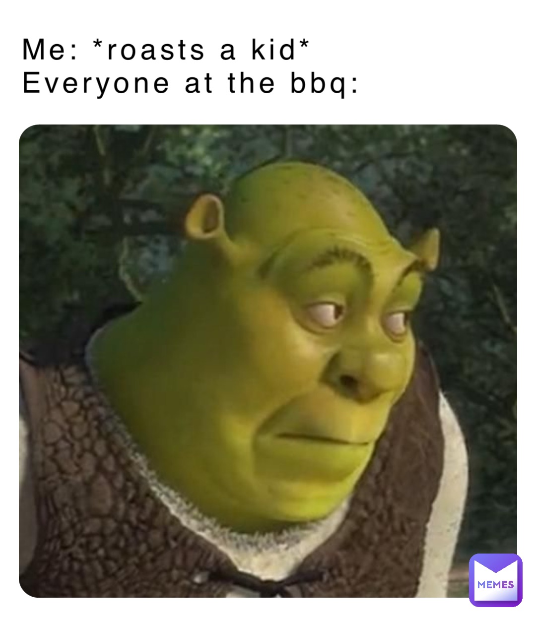 Me: *roasts a kid*
Everyone at the bbq:
