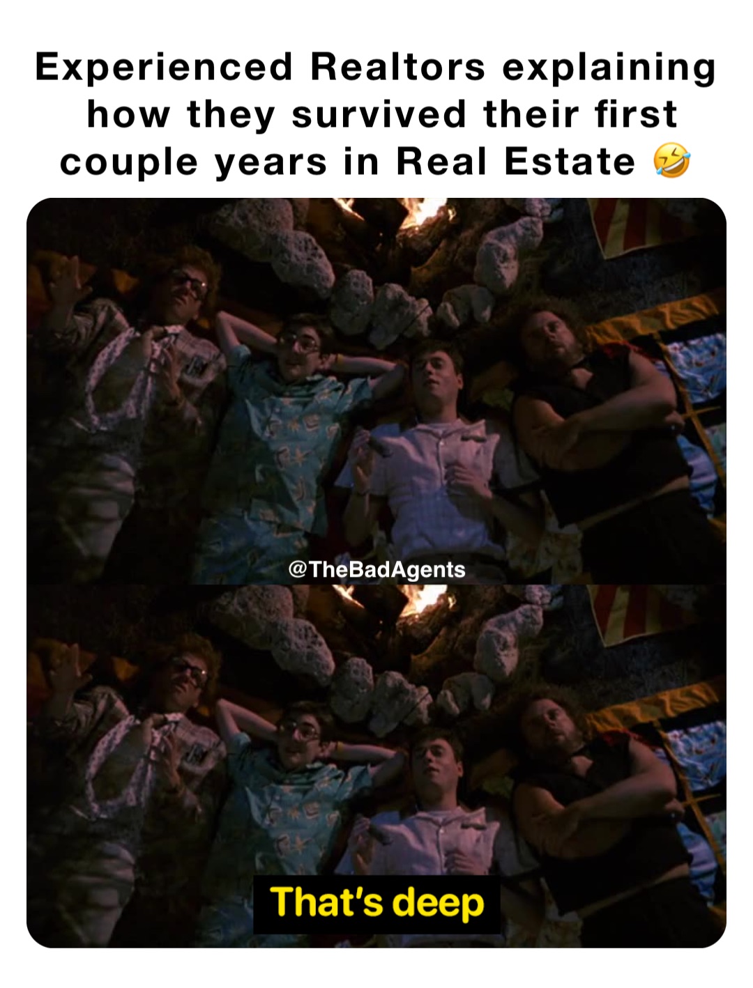 Experienced Realtors explaining how they survived their first couple years in Real Estate 🤣 @TheBadAgents