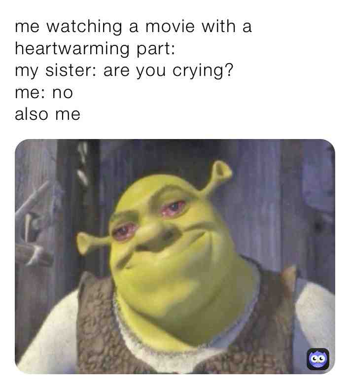 #funny #sisters #mood #moviememe #crying #shrek