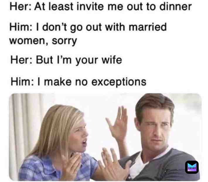 Respect \u200b
-
-
-
 #meme  #memes  #memesdaoly  #wife  #loyalty  #reddit  #funny  #ironic