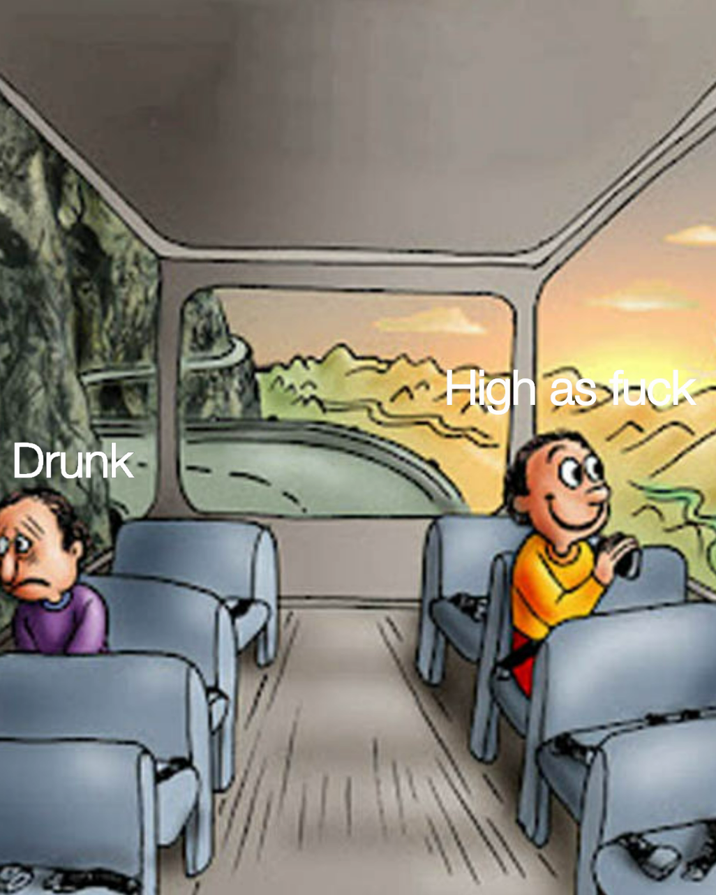 Drunk High as fuck
