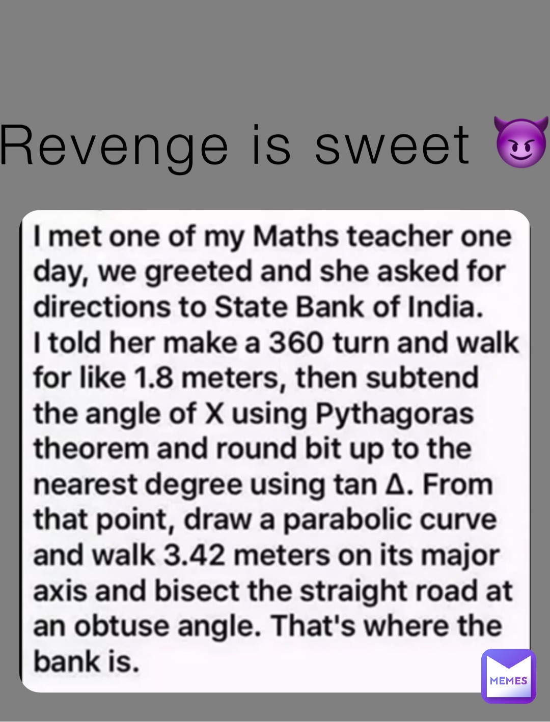 Revenge is sweet 😈