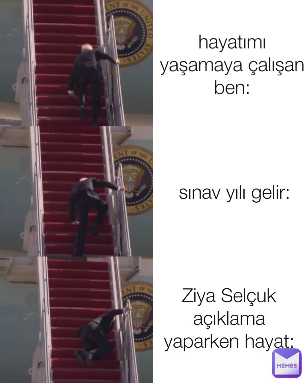 hayatımı yaşamaya çalışan ben: sınav yılı gelir: Ziya Selçuk açıklama yaparken hayat: