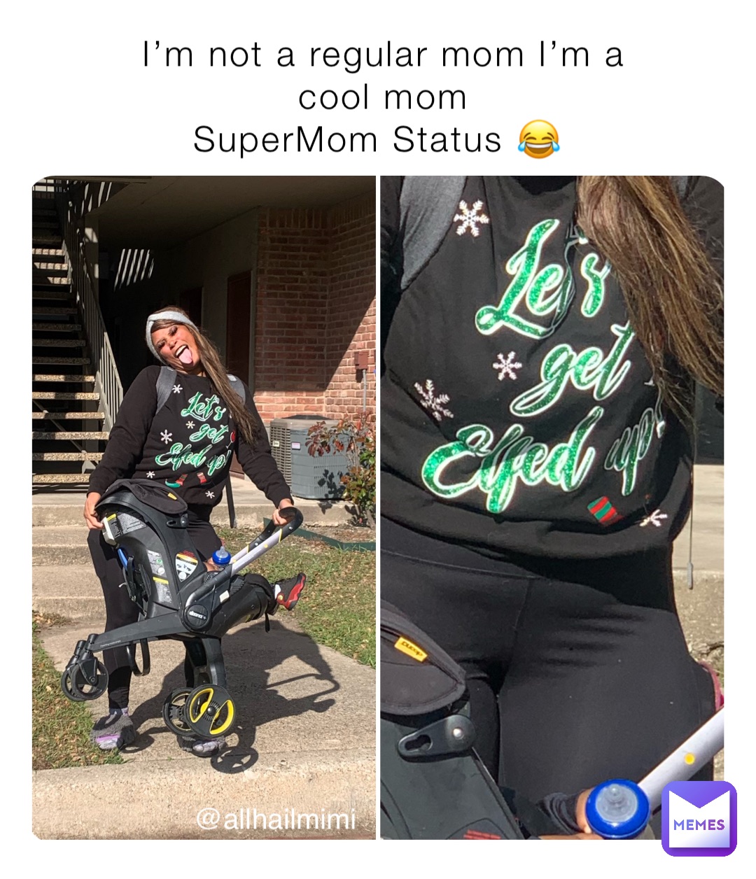 I’m not a regular mom I’m a cool mom 
SuperMom Status 😂 @allhailmimi