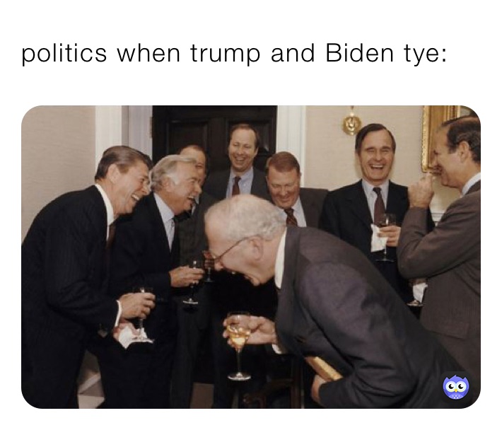 politics when trump and Biden tye: