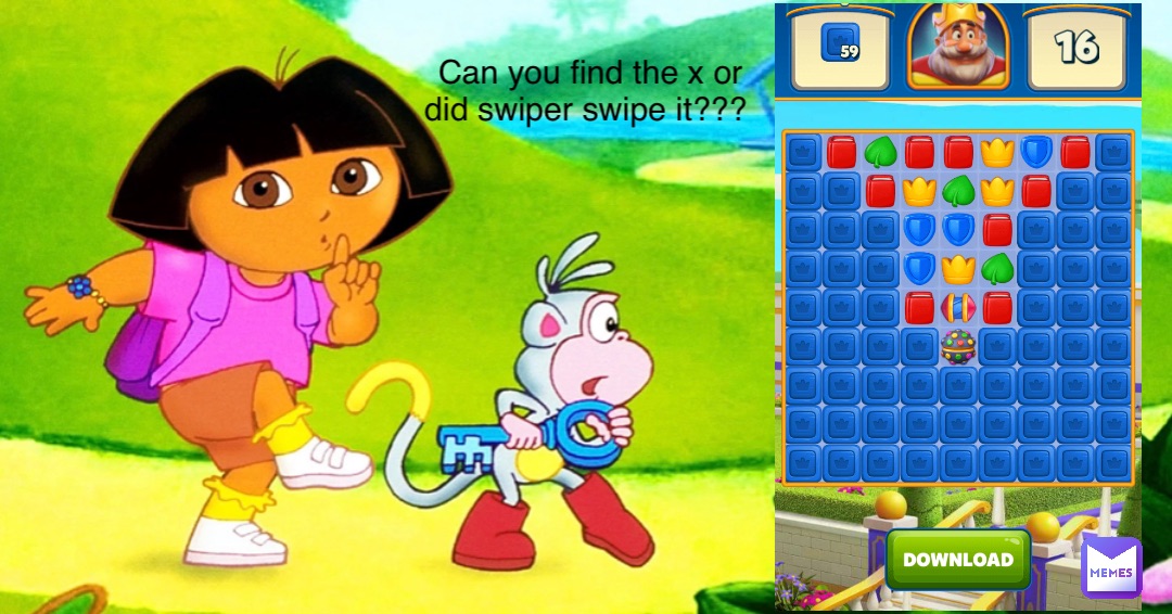 Can you find the x or did swiper swipe it???