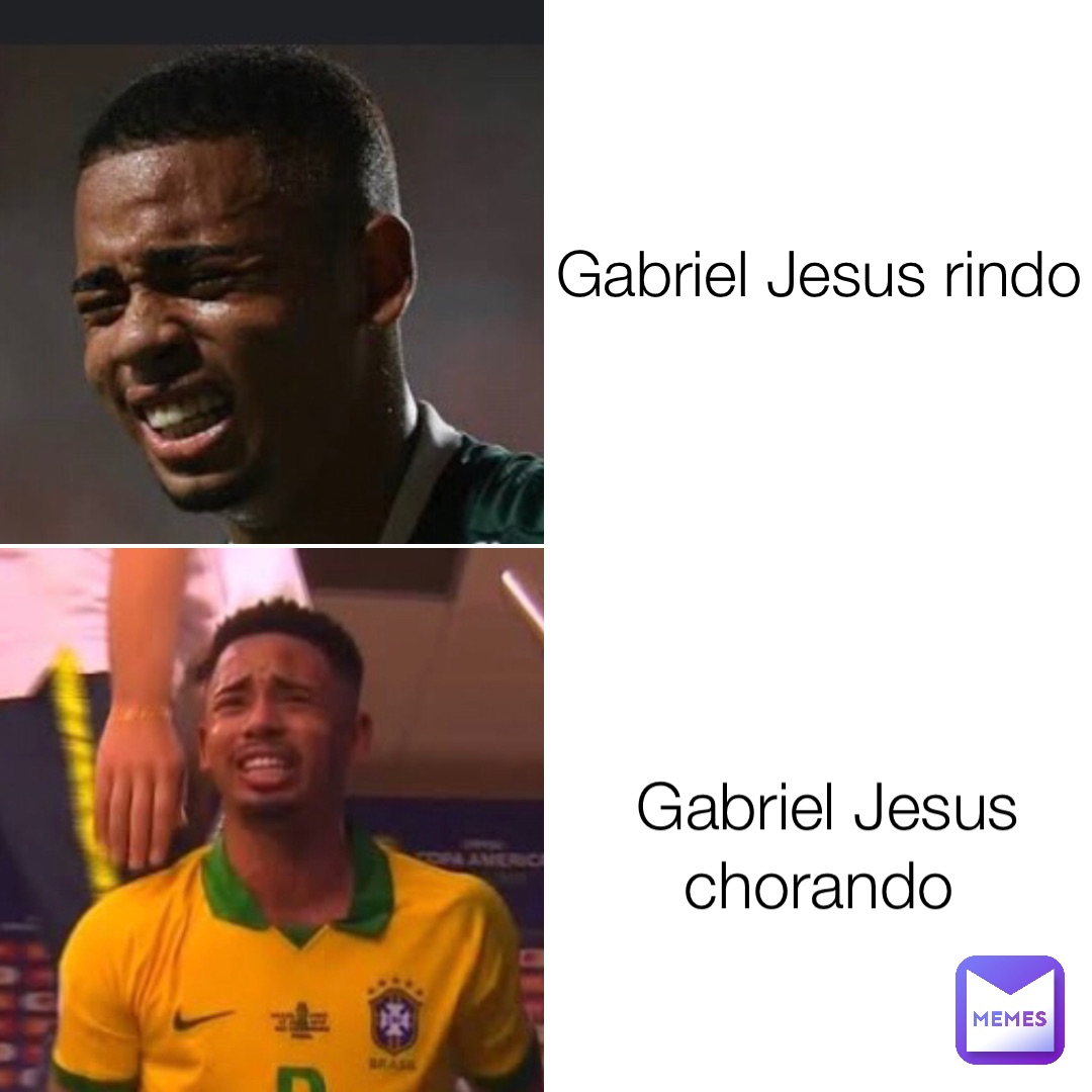 Gabriel Jesus rindo Gabriel Jesus chorando