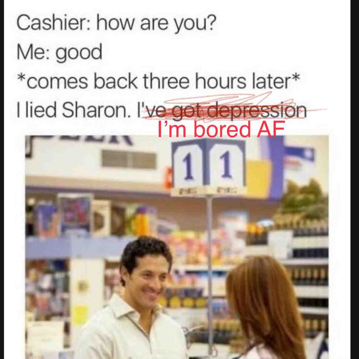 Me at the supermarket during lockdown #lockdown #lockdown2020 #supermarket #depression #isolation