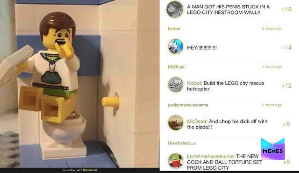 Can you build fast enough to save this man? #lego #chop #memes #legocity #chopper #yikes