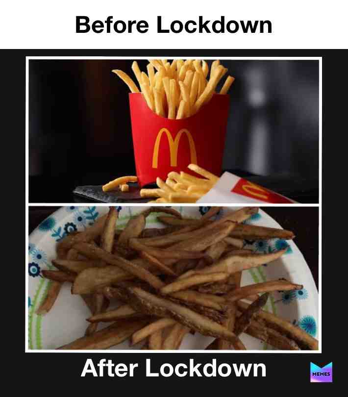Cooking is my hobby 🐒                             #COVID-19  #coronavirus  #gocoronago  #macdonalds  #frenchfries  #cookingmemes  #cooking  #quarantine