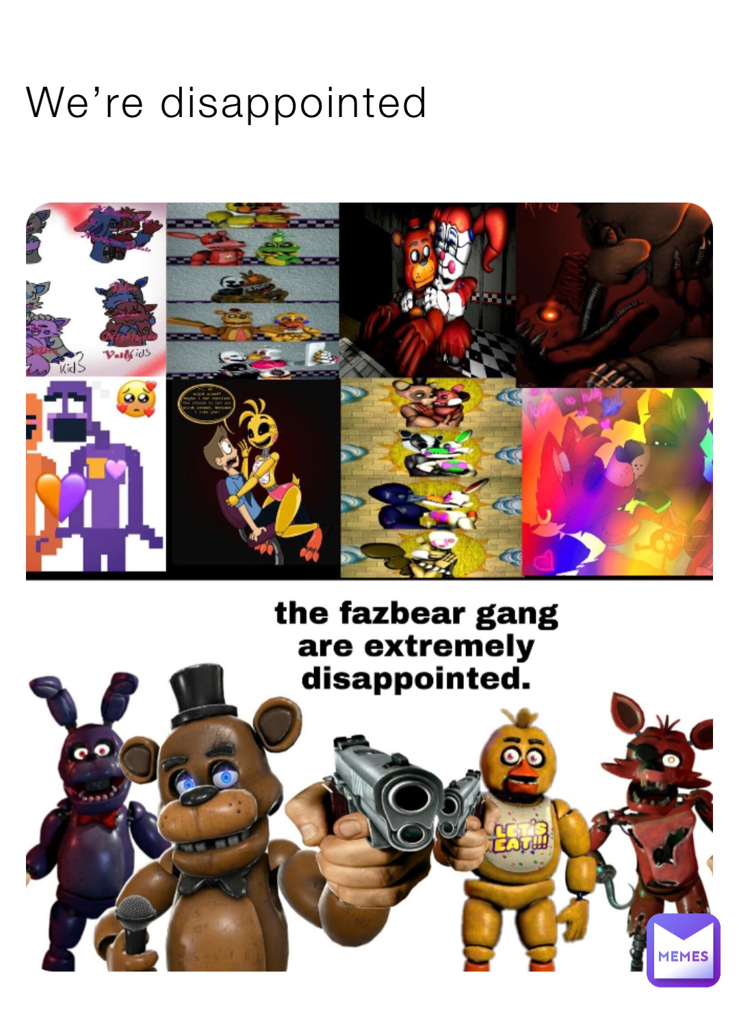 We’re disappointed