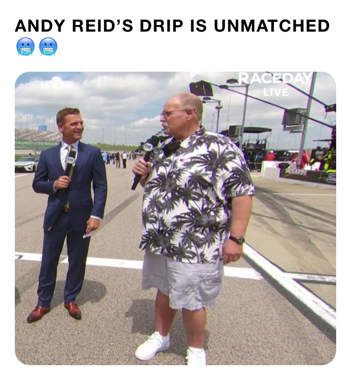 ANDY REID’S DRIP IS UNMATCHED 🥶🥶