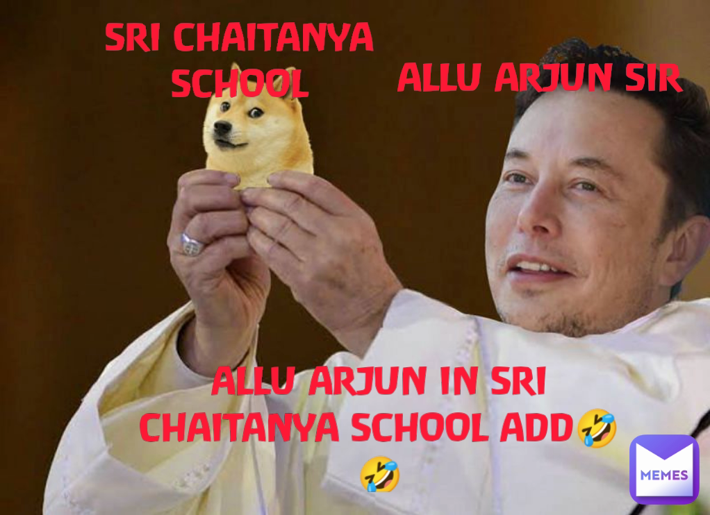 SRI CHAITANYA SCHOOL ALLU ARJUN IN SRI CHAITANYA SCHOOL ADD🤣🤣 ALLU ARJUN SIR