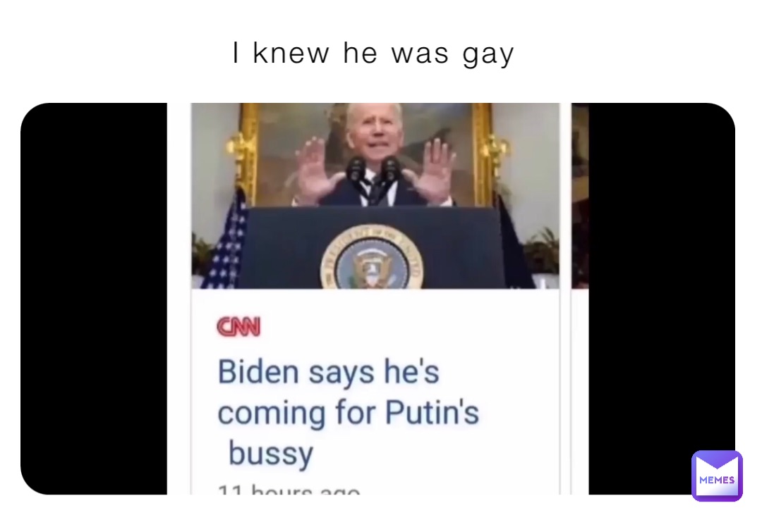 I knew he was gay